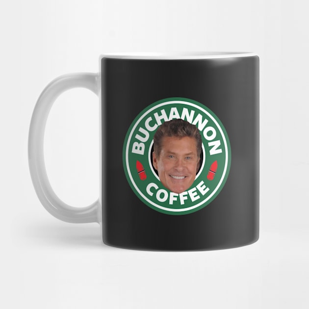 Baywatch Buchannon Coffee David Hasselhoff Starbucks Logo by Rebus28